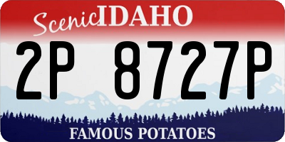 ID license plate 2P8727P