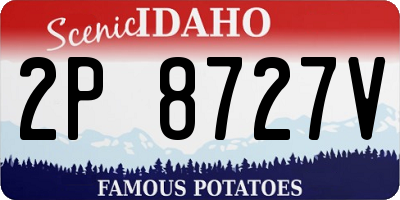 ID license plate 2P8727V