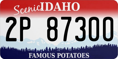 ID license plate 2P8730O