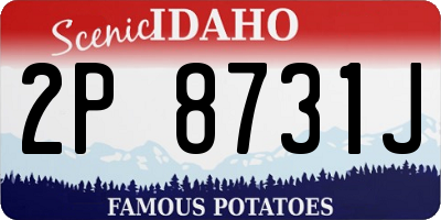 ID license plate 2P8731J