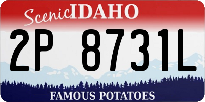 ID license plate 2P8731L