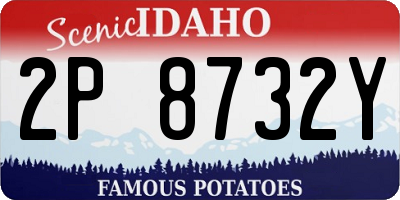 ID license plate 2P8732Y