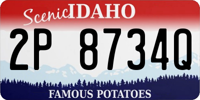 ID license plate 2P8734Q