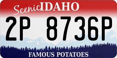ID license plate 2P8736P