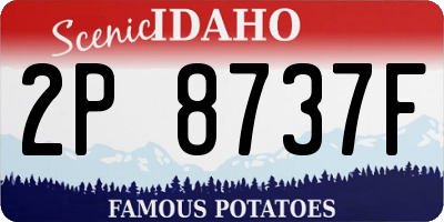 ID license plate 2P8737F