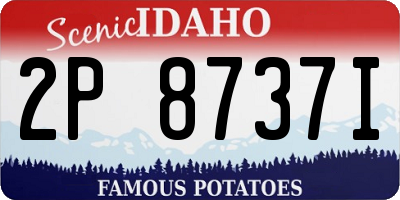ID license plate 2P8737I