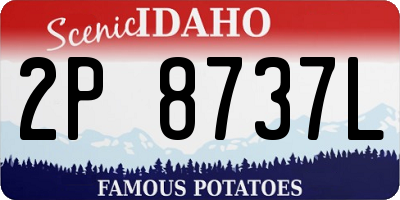 ID license plate 2P8737L