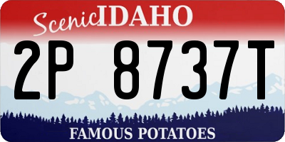 ID license plate 2P8737T