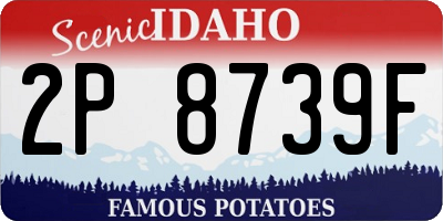 ID license plate 2P8739F