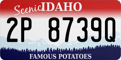 ID license plate 2P8739Q