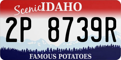 ID license plate 2P8739R