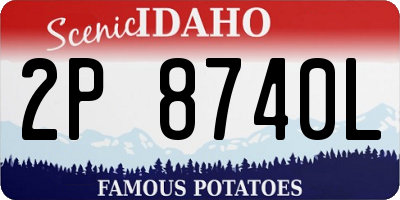 ID license plate 2P8740L