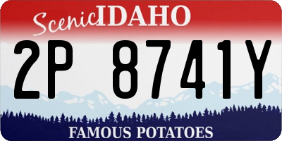 ID license plate 2P8741Y