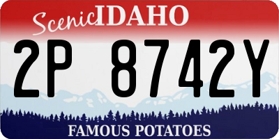 ID license plate 2P8742Y