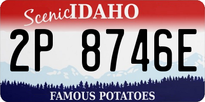 ID license plate 2P8746E