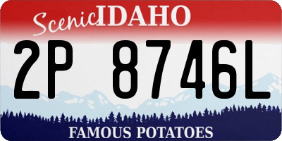 ID license plate 2P8746L
