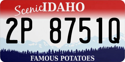 ID license plate 2P8751Q