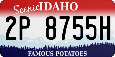 ID license plate 2P8755H
