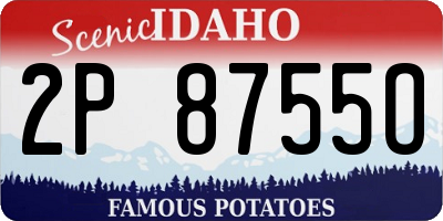 ID license plate 2P8755O