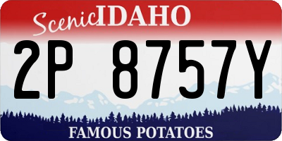 ID license plate 2P8757Y