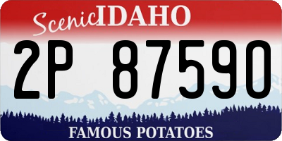 ID license plate 2P8759O
