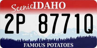 ID license plate 2P8771Q