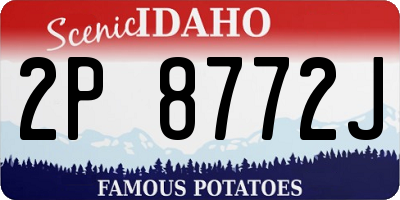ID license plate 2P8772J