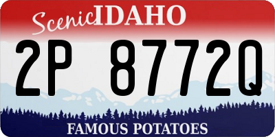 ID license plate 2P8772Q