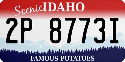 ID license plate 2P8773I