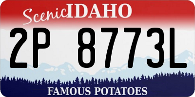 ID license plate 2P8773L
