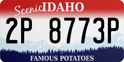 ID license plate 2P8773P