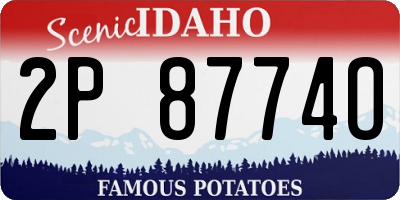 ID license plate 2P8774O