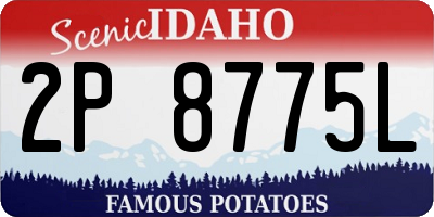 ID license plate 2P8775L