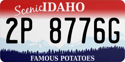 ID license plate 2P8776G