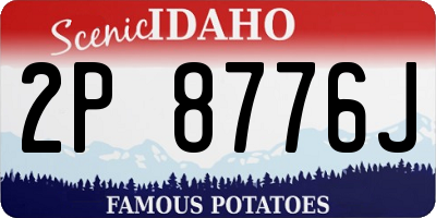 ID license plate 2P8776J