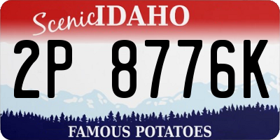 ID license plate 2P8776K