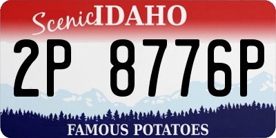 ID license plate 2P8776P