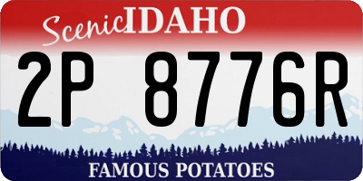 ID license plate 2P8776R