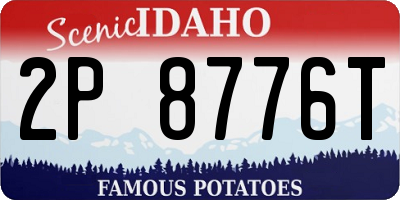 ID license plate 2P8776T