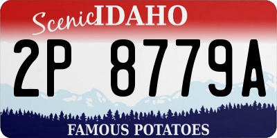 ID license plate 2P8779A