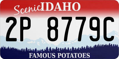 ID license plate 2P8779C