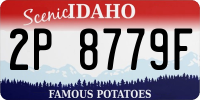 ID license plate 2P8779F
