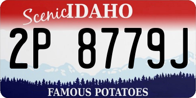 ID license plate 2P8779J