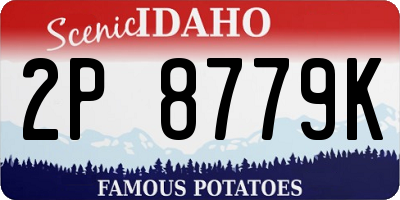 ID license plate 2P8779K