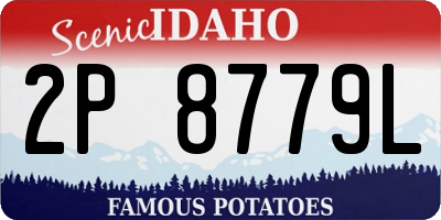 ID license plate 2P8779L