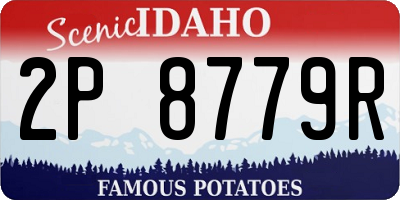 ID license plate 2P8779R