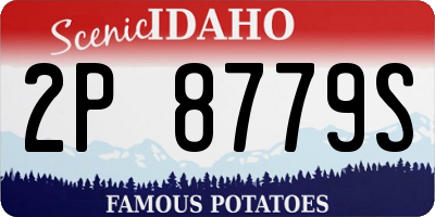 ID license plate 2P8779S