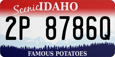 ID license plate 2P8786Q