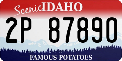 ID license plate 2P8789O