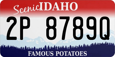 ID license plate 2P8789Q